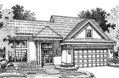 3-Bedroom, 2212 Sq Ft Florida Style House Plan - 146-1331 - Front Exterior