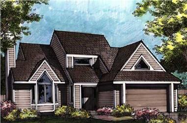3-Bedroom, 2328 Sq Ft Contemporary House Plan - 146-1341 - Front Exterior