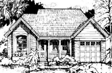 2-Bedroom, 1275 Sq Ft Country House Plan - 146-1343 - Front Exterior