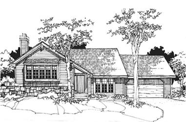 4-Bedroom, 2435 Sq Ft Ranch House Plan - 146-1358 - Front Exterior