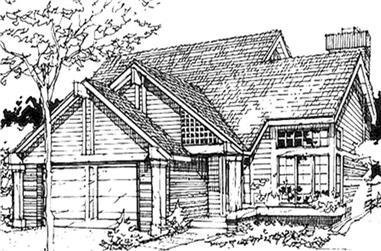 3-Bedroom, 1461 Sq Ft Cape Cod House Plan - 146-1389 - Front Exterior