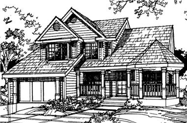 4-Bedroom, 2361 Sq Ft Country House Plan - 146-1398 - Front Exterior