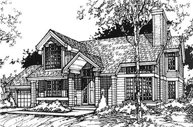 3-Bedroom, 2198 Sq Ft Country House Plan - 146-1405 - Front Exterior