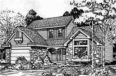3-Bedroom, 2200 Sq Ft Country House Plan - 146-1423 - Front Exterior