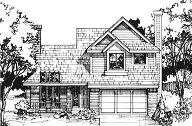 3-Bedroom, 1685 Sq Ft Country House Plan - 146-1439 - Front Exterior
