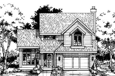 3-Bedroom, 2277 Sq Ft Country House Plan - 146-1446 - Front Exterior
