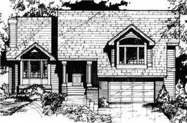 4-Bedroom, 2138 Sq Ft Country House Plan - 146-1449 - Front Exterior