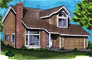 3-Bedroom, 1404 Sq Ft Ranch House Plan - 146-1463 - Front Exterior