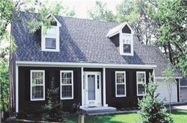 4-Bedroom, 2143 Sq Ft Cape Cod House Plan - 146-1484 - Front Exterior