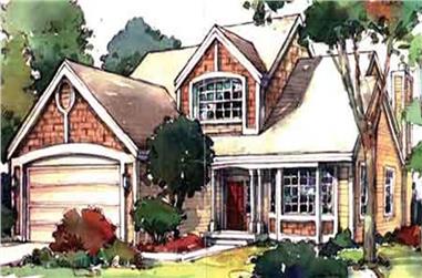 2-Bedroom, 2257 Sq Ft Country House Plan - 146-1588 - Front Exterior