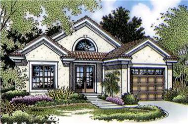 2-Bedroom, 1042 Sq Ft Small House Plans House Plan - 146-1591 - Front Exterior