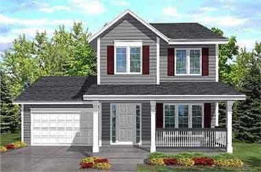 3-Bedroom, 1488 Sq Ft Country House Plan - 146-1600 - Front Exterior