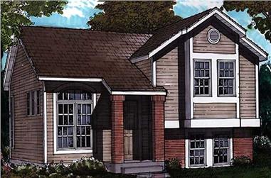 3-Bedroom, 992 Sq Ft Country House Plan - 146-1602 - Front Exterior