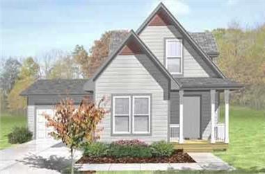 3-Bedroom, 1308 Sq Ft Country House Plan - 146-1610 - Front Exterior