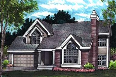 3-Bedroom, 1430 Sq Ft Country House Plan - 146-1627 - Front Exterior