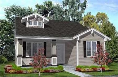 3-Bedroom, 1800 Sq Ft Bungalow House Plan - 146-1631 - Front Exterior
