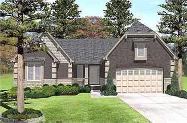 3-Bedroom, 1802 Sq Ft Craftsman House Plan - 146-1632 - Front Exterior