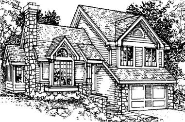 2-Bedroom, 1776 Sq Ft Traditional House Plan - 146-1636 - Front Exterior