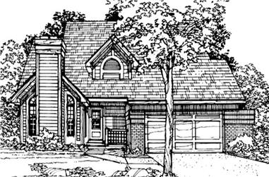 3-Bedroom, 1881 Sq Ft Country House Plan - 146-1663 - Front Exterior