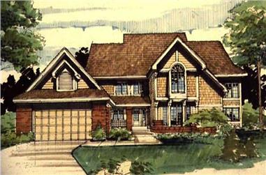 4-Bedroom, 2656 Sq Ft Country House Plan - 146-1678 - Front Exterior