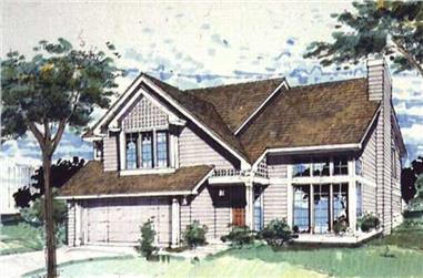3-Bedroom, 2041 Sq Ft Country House Plan - 146-1737 - Front Exterior