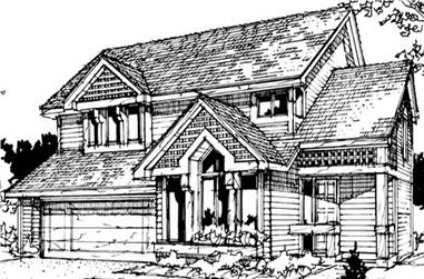 3-Bedroom, 2199 Sq Ft Country House Plan - 146-1740 - Front Exterior