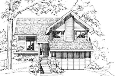 2-Bedroom, 1496 Sq Ft Contemporary House Plan - 146-1777 - Front Exterior