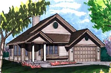 2-Bedroom, 1270 Sq Ft Country House Plan - 146-1800 - Front Exterior