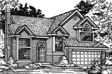 3-Bedroom, 2415 Sq Ft Country House Plan - 146-1816 - Front Exterior