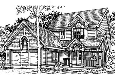 2-Bedroom, 1525 Sq Ft Country House Plan - 146-1823 - Front Exterior