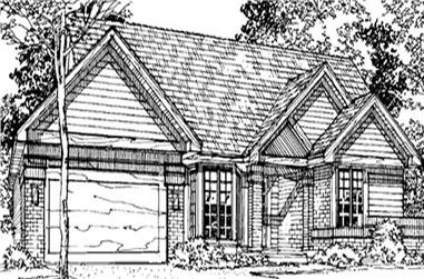 2-Bedroom, 1726 Sq Ft Country House Plan - 146-1824 - Front Exterior