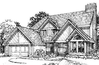 3-Bedroom, 2326 Sq Ft Country House Plan - 146-1826 - Front Exterior