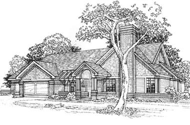 3-Bedroom, 2770 Sq Ft Country House Plan - 146-1829 - Front Exterior