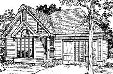 2-Bedroom, 1365 Sq Ft Country House Plan - 146-1839 - Front Exterior