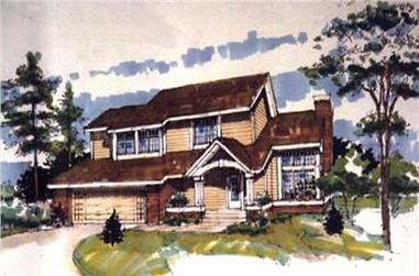 3-Bedroom, 1835 Sq Ft Country House Plan - 146-1848 - Front Exterior