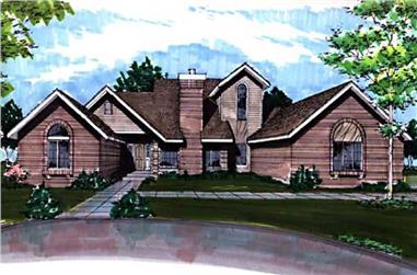 3-Bedroom, 2766 Sq Ft Contemporary House Plan - 146-1867 - Front Exterior