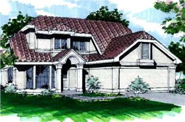 2-Bedroom, 1575 Sq Ft Contemporary House Plan - 146-1872 - Front Exterior