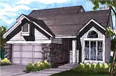 3-Bedroom, 1448 Sq Ft Contemporary House Plan - 146-1873 - Front Exterior