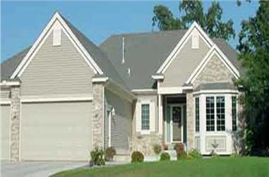 2-Bedroom, 1726 Sq Ft European House Plan - 146-1877 - Front Exterior