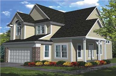 3-Bedroom, 2296 Sq Ft Traditional House Plan - 146-1883 - Front Exterior