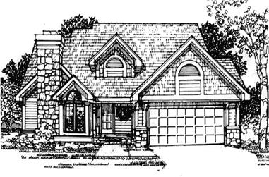 3-Bedroom, 1886 Sq Ft Country House Plan - 146-1891 - Front Exterior