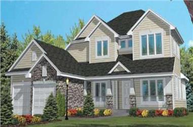 4-Bedroom, 2450 Sq Ft Country House Plan - 146-1903 - Front Exterior