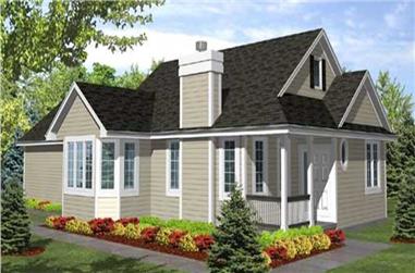 2-Bedroom, 1548 Sq Ft Country House Plan - 146-1909 - Front Exterior