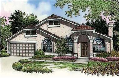 3-Bedroom, 1723 Sq Ft Florida Style House Plan - 146-1948 - Front Exterior