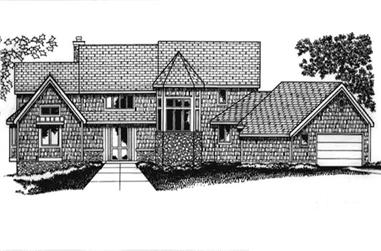 4-Bedroom, 5844 Sq Ft Country House Plan - 146-1957 - Front Exterior