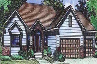 1-Bedroom, 1869 Sq Ft Country House Plan - 146-1960 - Front Exterior