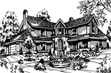 4-Bedroom, 5620 Sq Ft Luxury House Plan - 146-1976 - Front Exterior