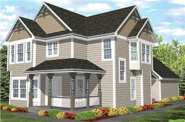 4-Bedroom, 2326 Sq Ft Country House Plan - 146-1981 - Front Exterior