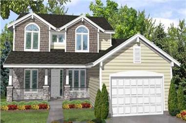4-Bedroom, 2531 Sq Ft Country House Plan - 146-1982 - Front Exterior