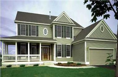 4-Bedroom, 2864 Sq Ft Country House Plan - 146-1993 - Front Exterior
